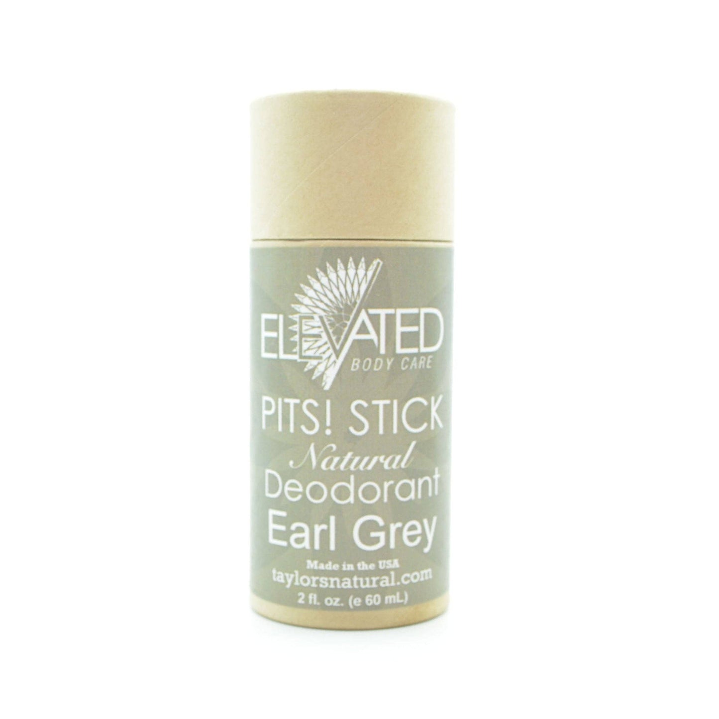 Taylor's Naturals - ELEVATED - PITS! STICK Natural Deodorant Eco-Tube - 2oz