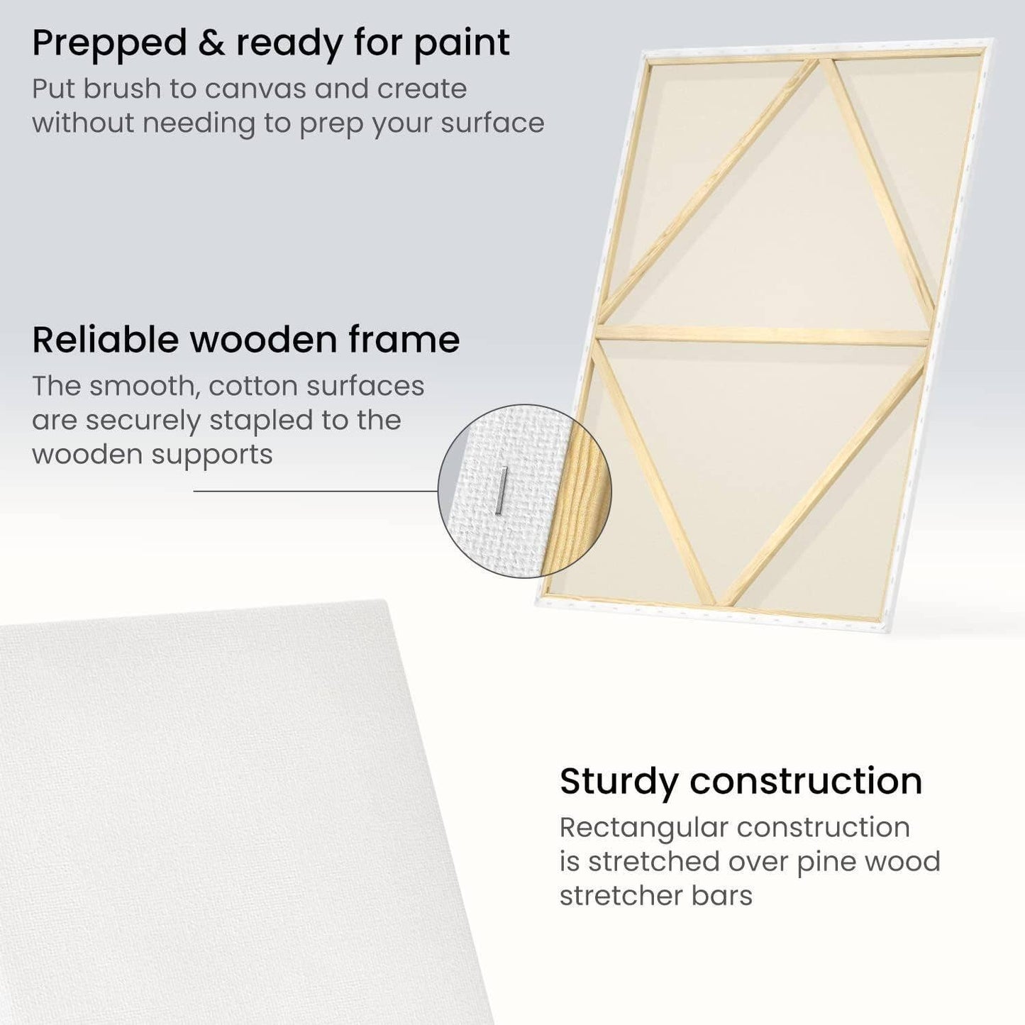 Plaid Crafts - Arteza Stretched Canvas 30x40, 2-Pack