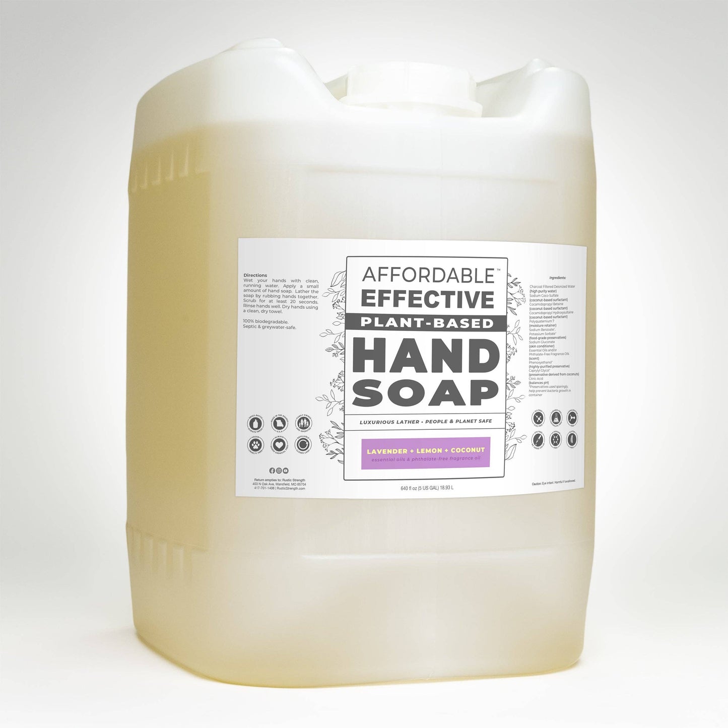 Rustic Strength - Affordable Effective Plant-Based | Hand Soap