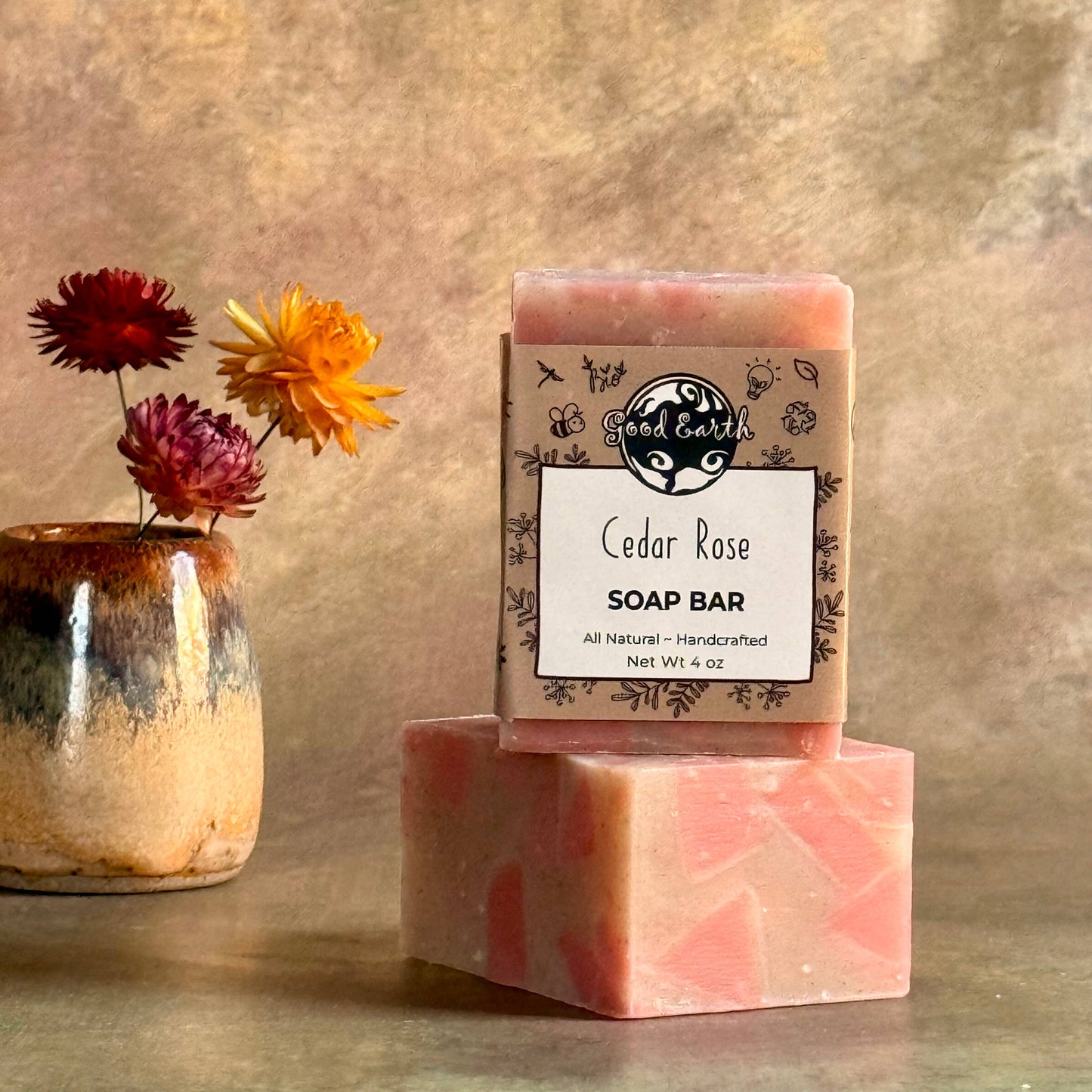 Good Earth Soap - Bar Soap - Cedar Rose 