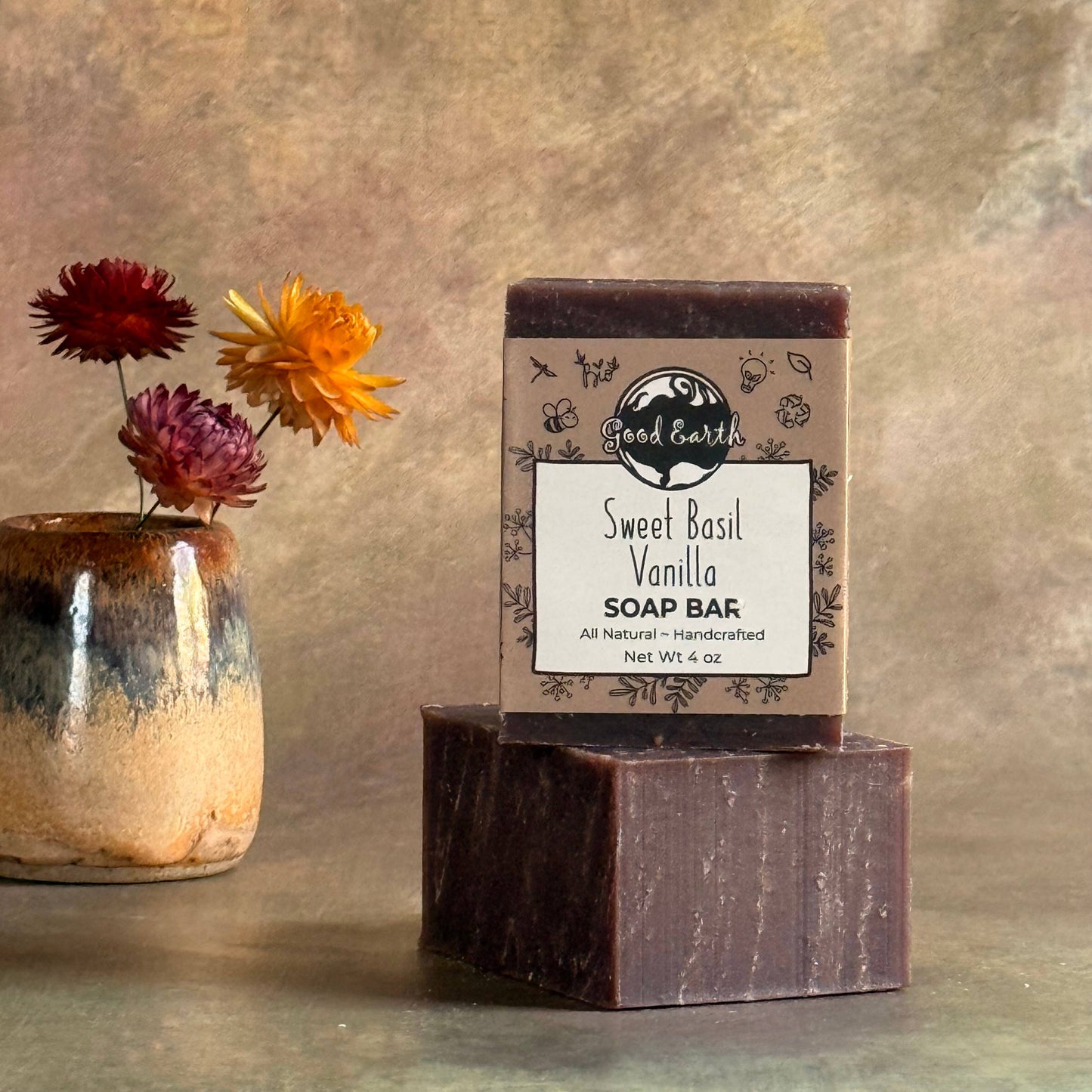 Good Earth Soap - Bar Soap - Sweet Basil Vanilla 