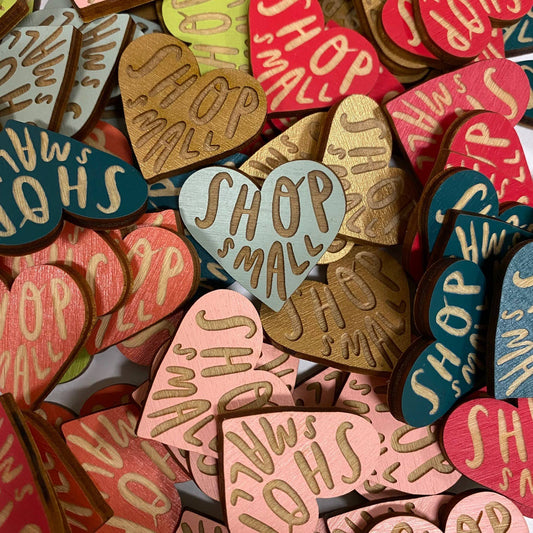 SnowMade - Shop Small Pin
