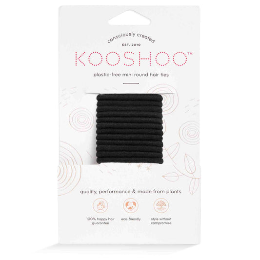 KOOSHOO - Plastic-free Round Mini Hair Ties - 12-pack