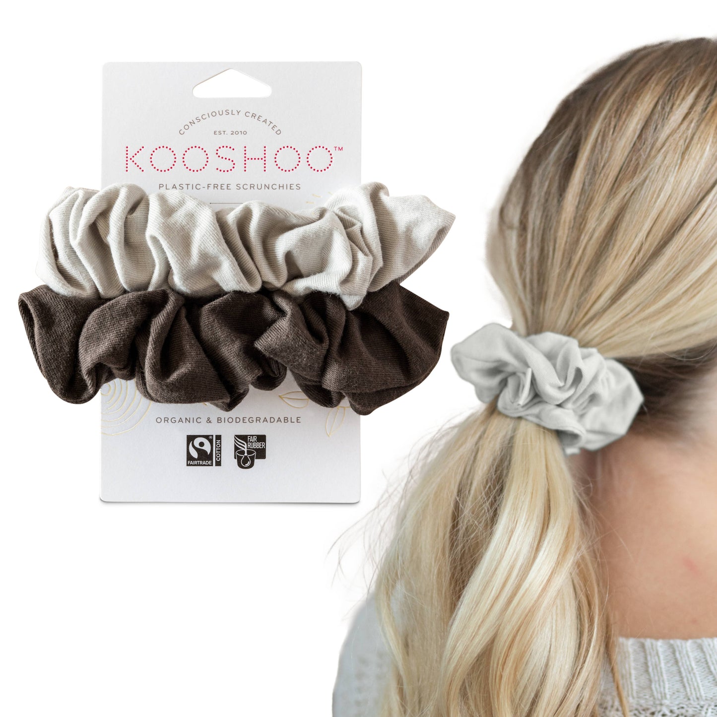 KOOSHOO - Plastic-free Scrunchies - 2PK
