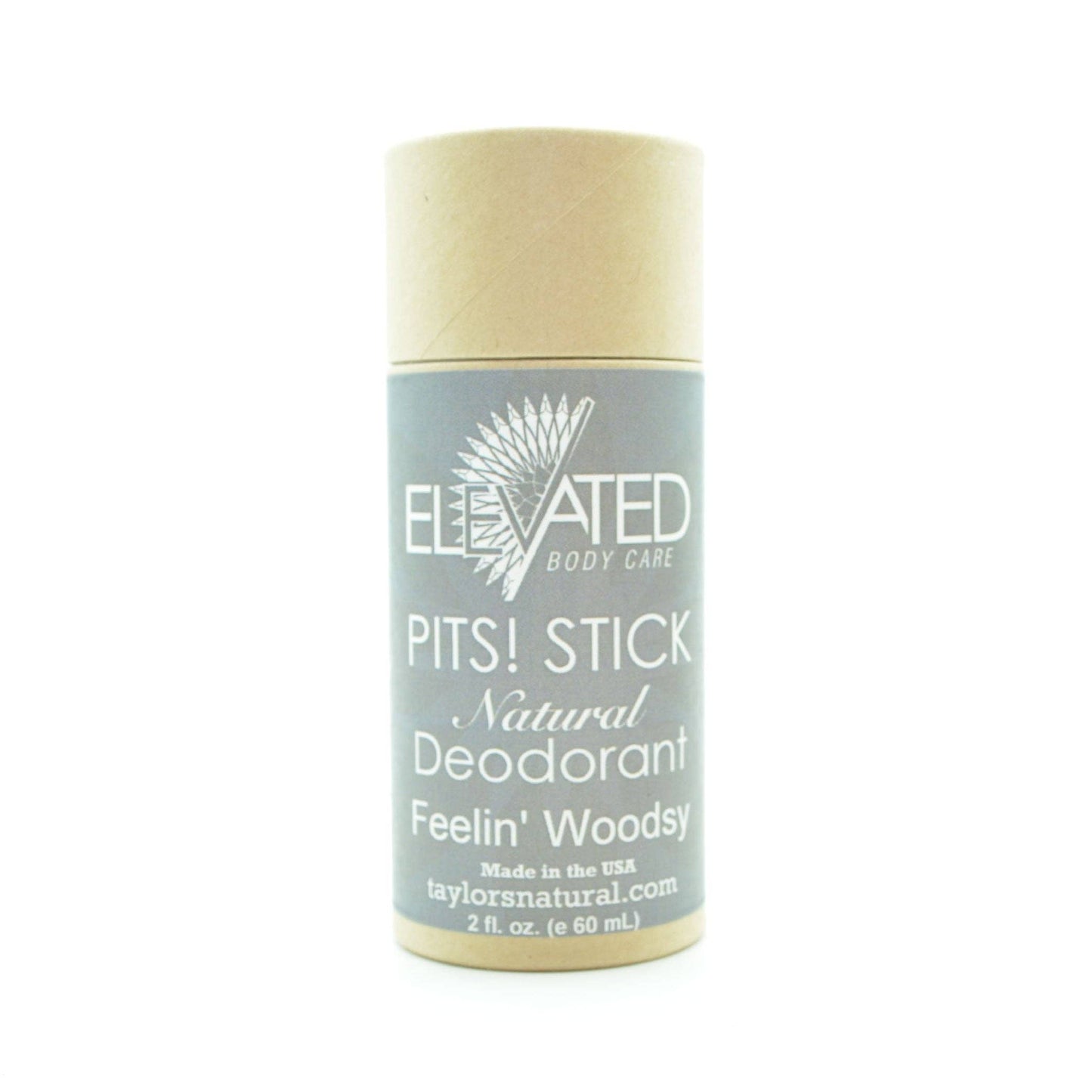Taylor's Naturals - ELEVATED - PITS! STICK Natural Deodorant Eco-Tube - 2oz