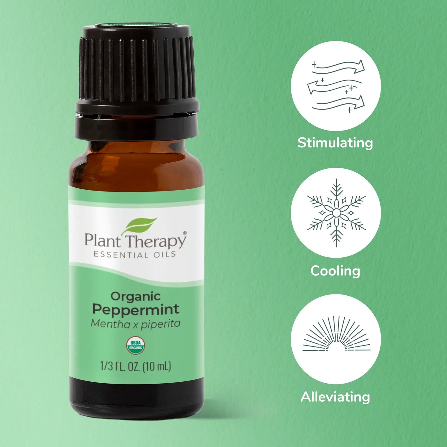 Plant Therapy - Organic Peppermint Essential Oil 10 mL