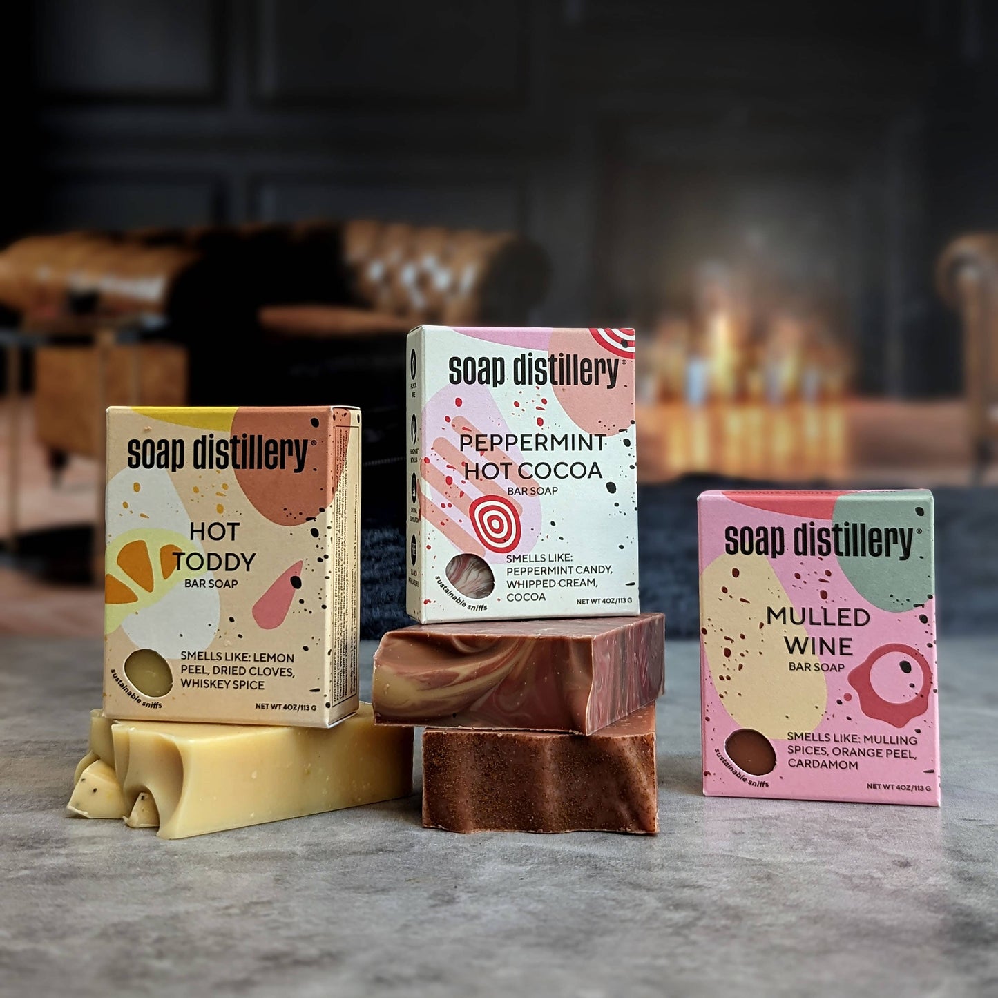 Soap Distillery - Peppermint Hot Cocoa Bar Soap