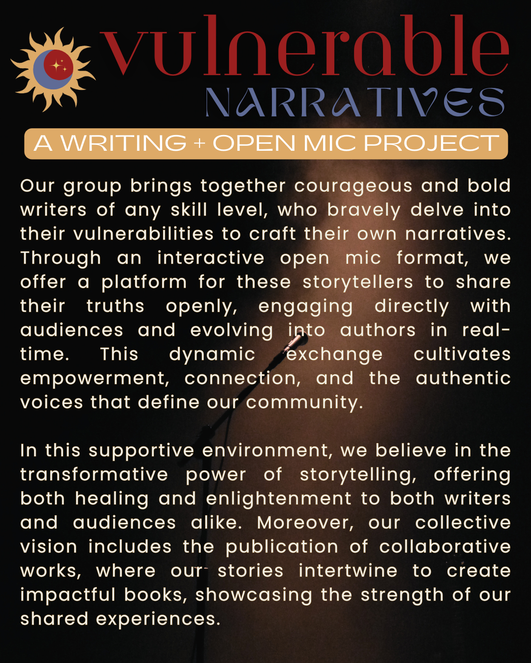 1/25 - Vulnerable Narratives // A Writing + Open Mic Project