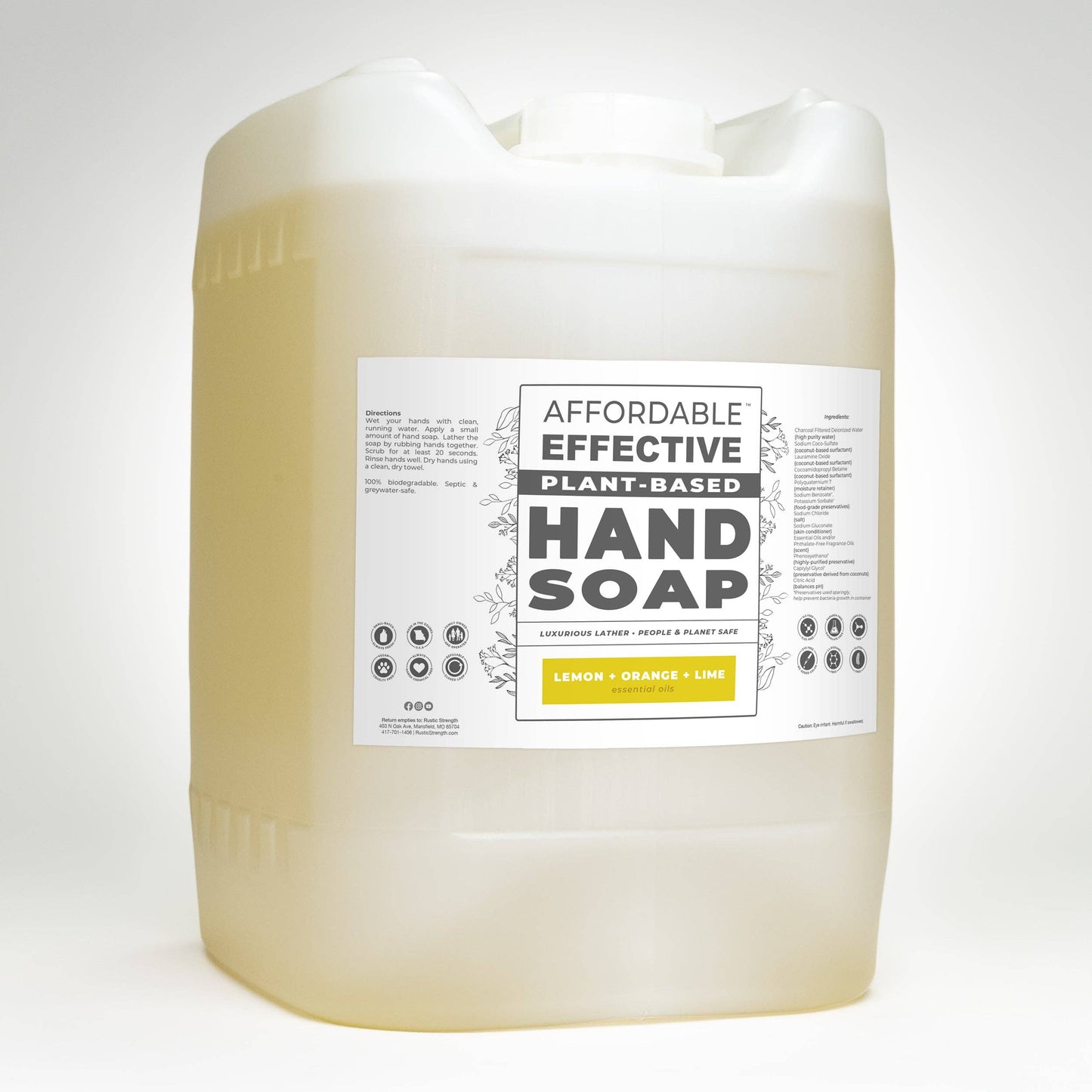 Rustic Strength - Affordable Effective Plant-Based | Hand Soap