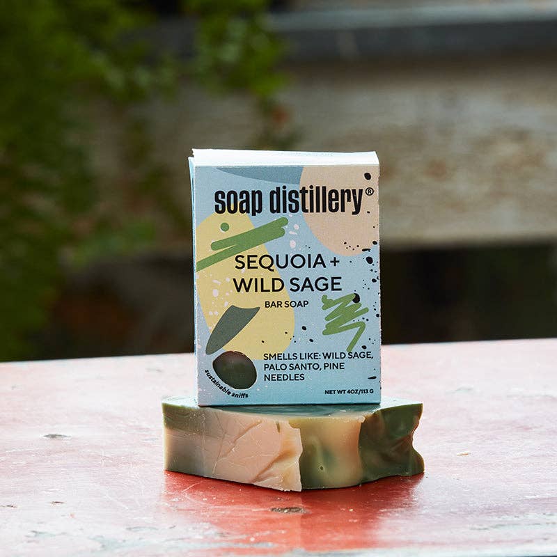 Soap Distillery - Sequoia + Wild Sage Bar Soap: Case Unit