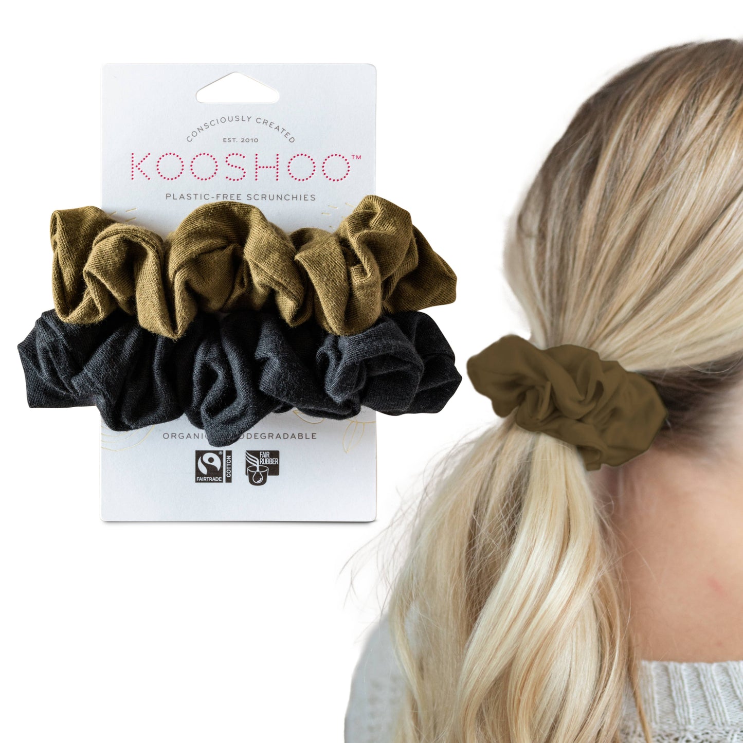 KOOSHOO - Plastic-free Scrunchies - 2PK