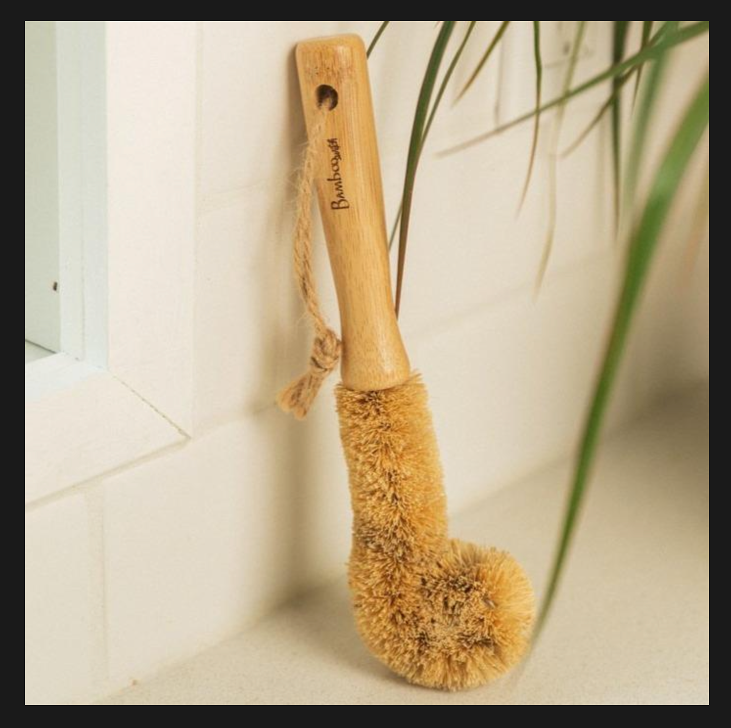 Bamboo Switch - Bamboo Glassware Scrub Brush : Straight Brush