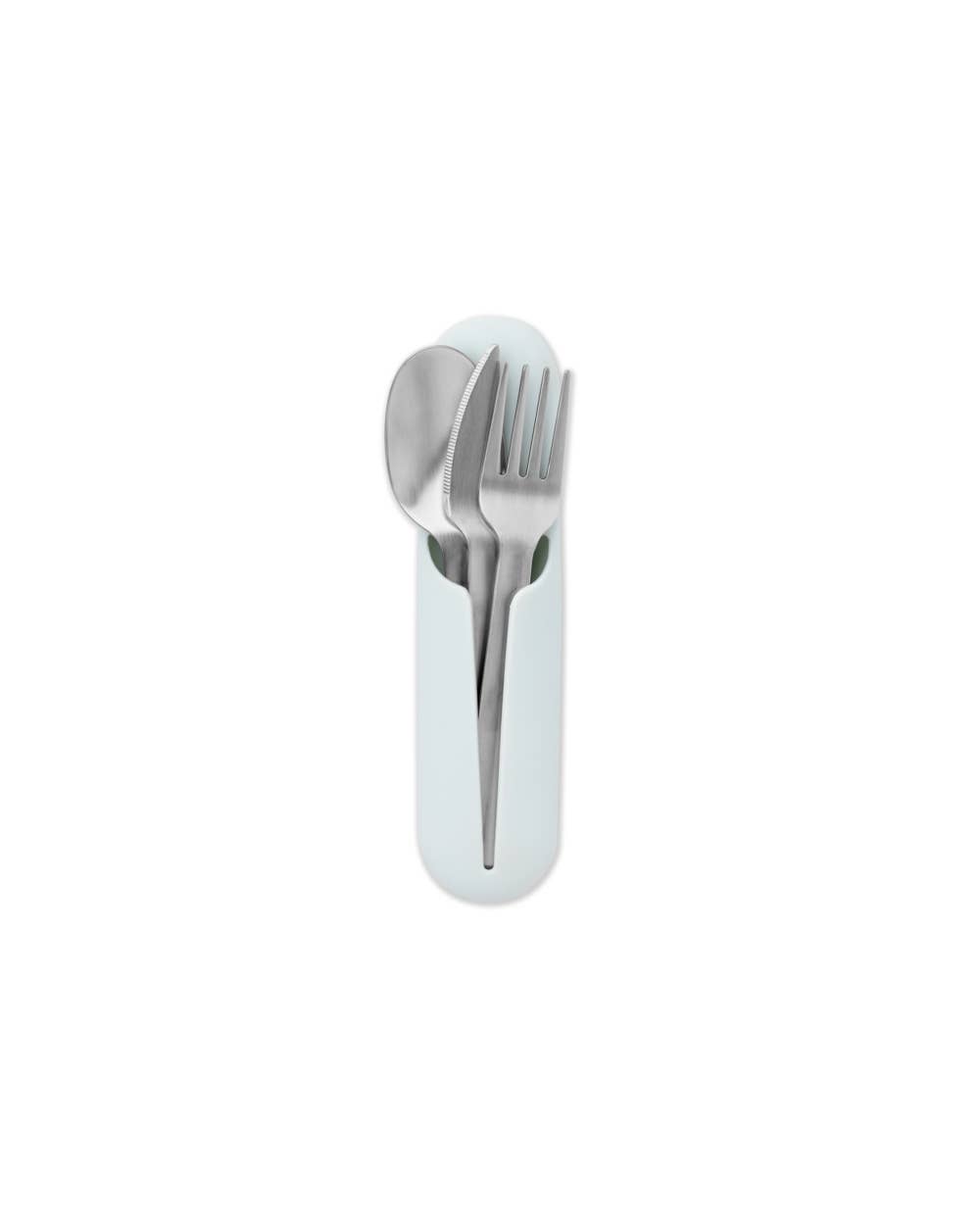 W&P - Stainless Steel Utensil Set in Silicone Carry Case: Terrazzo Cream