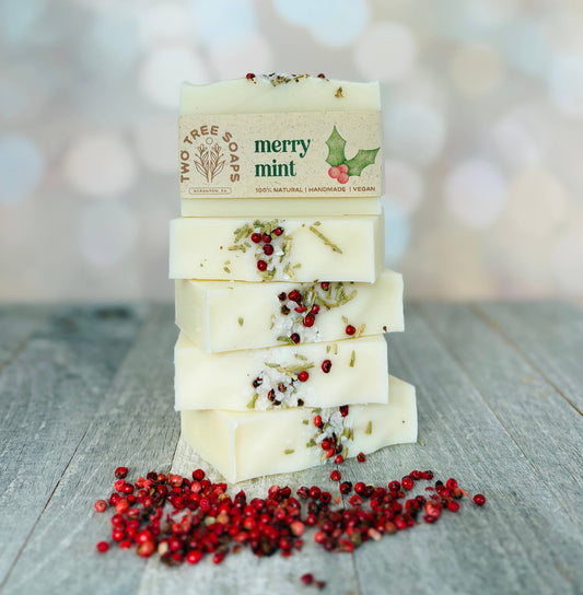 Two Tree Soaps - Merry Mint - Natural Handmade Bar Soap