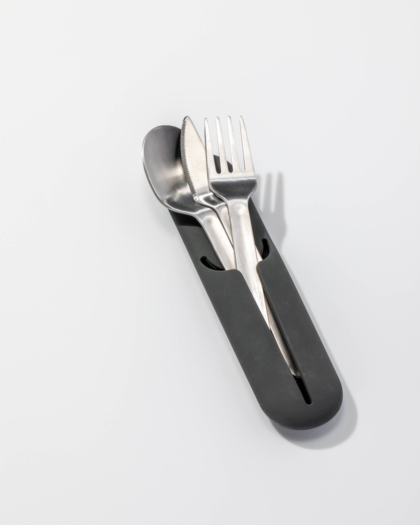 W&P - Stainless Steel Utensil Set in Silicone Carry Case: Terrazzo Charcoal
