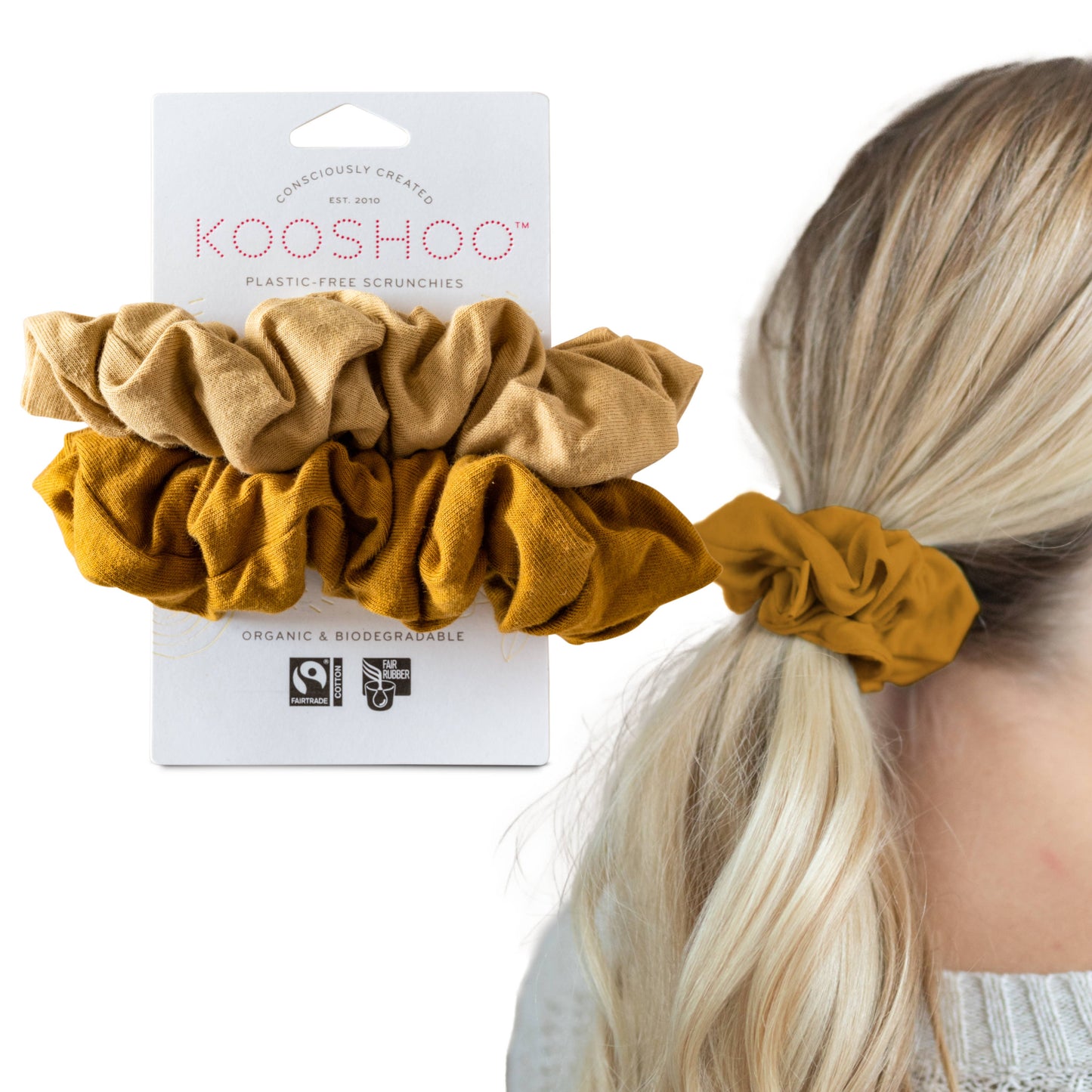 KOOSHOO - Plastic-free Scrunchies - 2PK