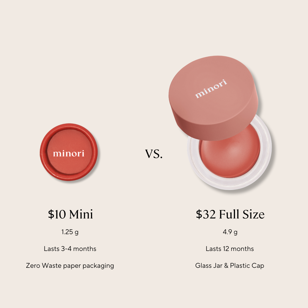 Minori - Zero Waste Cream Blush Mini - Scarlet