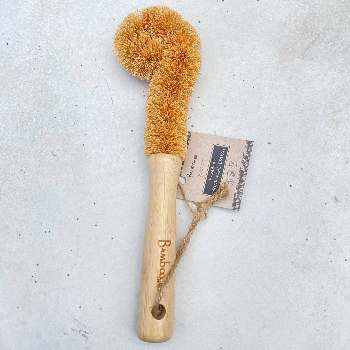 Bamboo Switch - Bamboo Glassware Scrub Brush : Straight Brush