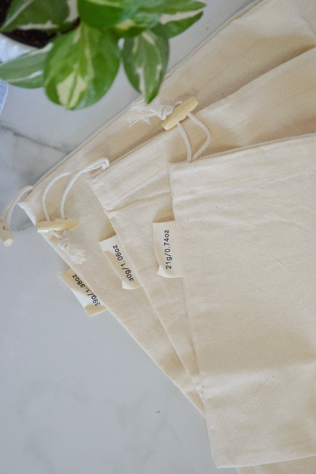 Me Mother Earth - Organic Cotton Muslin Bulk Bags 3-Pack