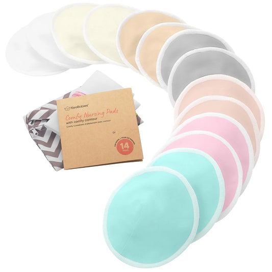 KeaBabies - Comfy Organic Nursing Pads  (Pastel)