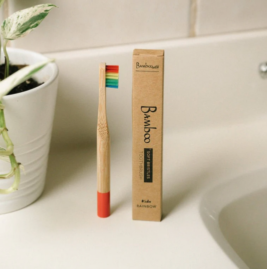Bamboo Switch - Rainbow Bamboo Kids Toothbrush