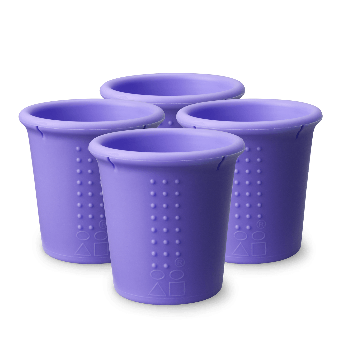 GoSili - GoSili® 8oz Stackable Silicone Toddler Drinking Cup Bundle, 4pk