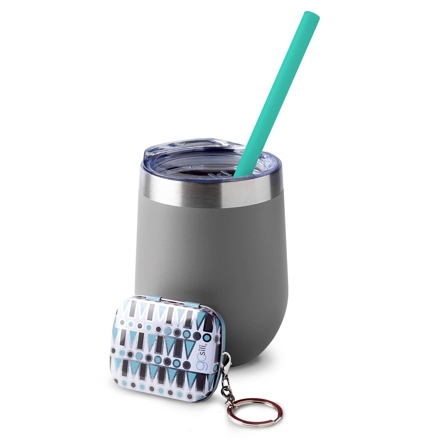 GoSili - Reusable Silicone Straw + Keychain Case