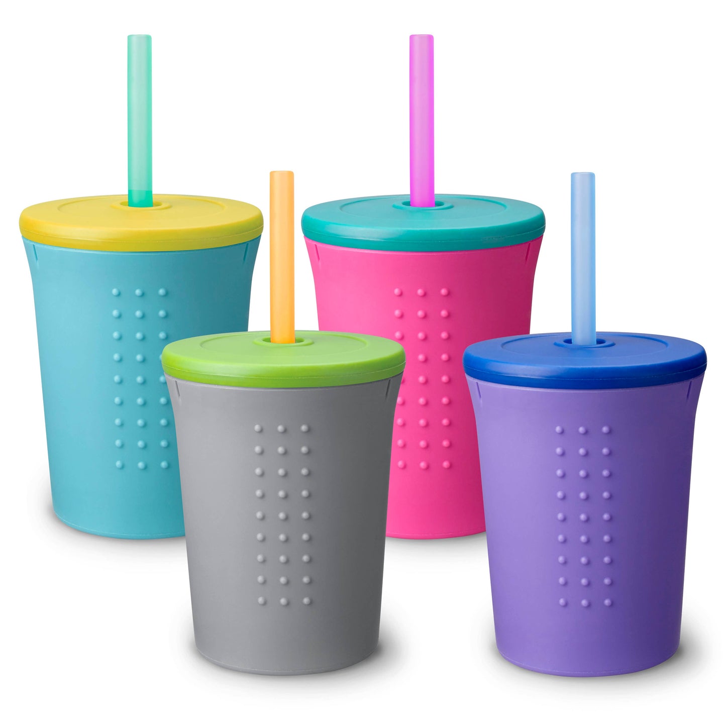 GoSili - 12 oz Silicone Straw Kids Cup