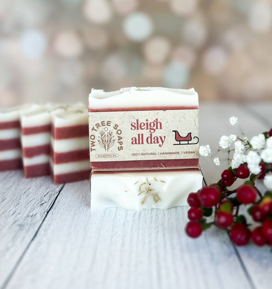 Two Tree Soaps - Sleigh All Day - Natural Handmade Bar Soap
