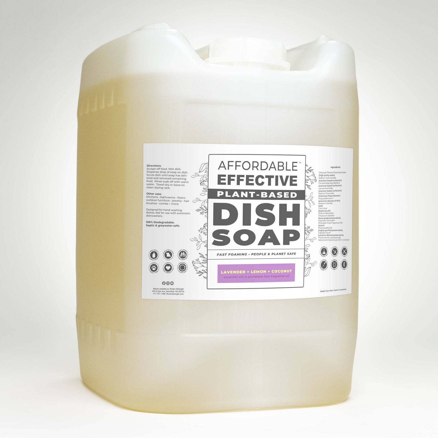Rustic Strength - Affordable • Effective • Plant-Based |  Dish Soap