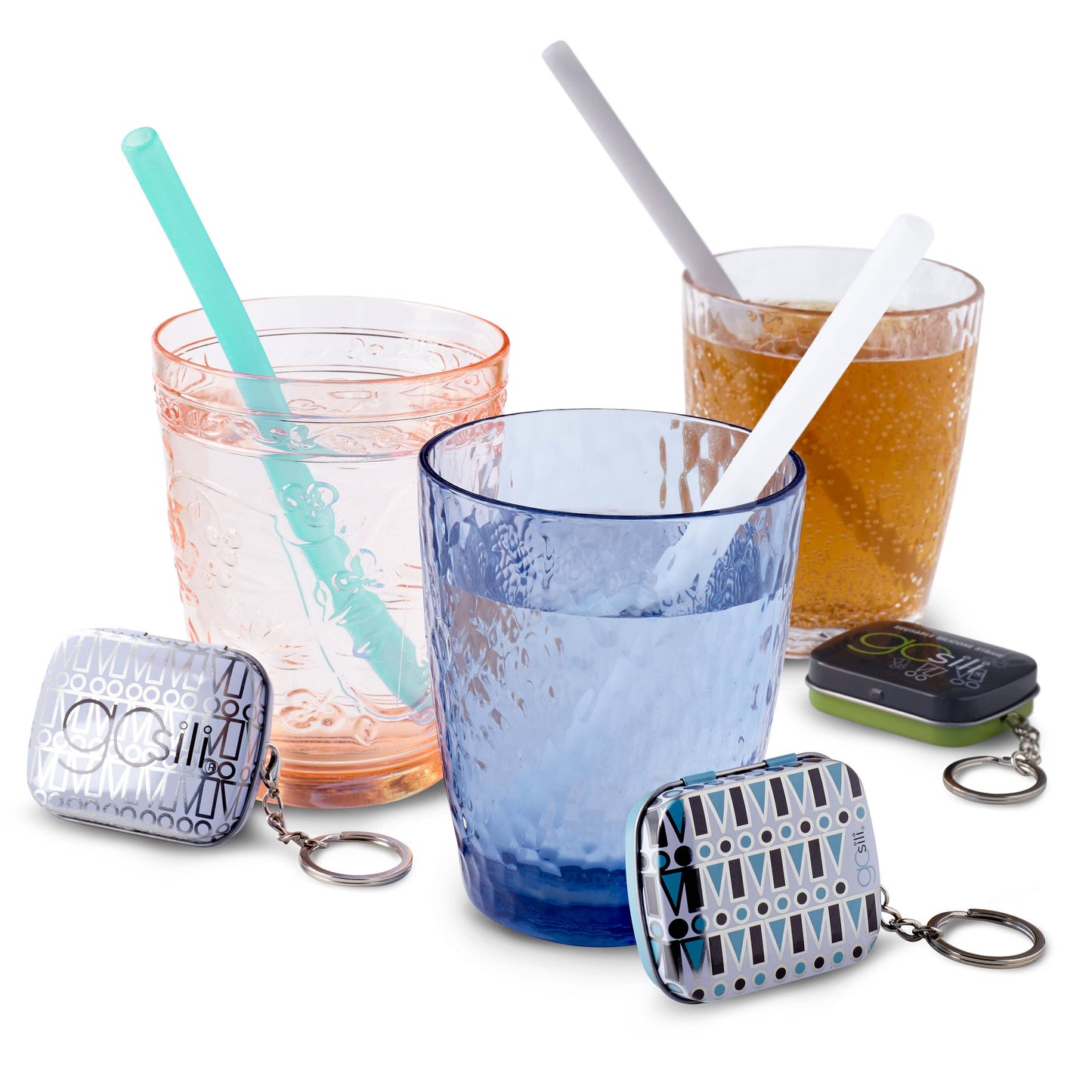 GoSili - Reusable Silicone Straw + Keychain Case