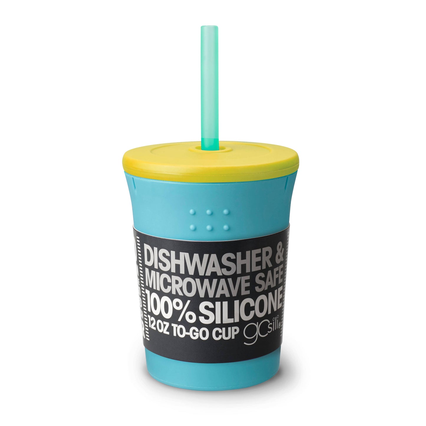 GoSili - 12 oz Silicone Straw Kids Cup