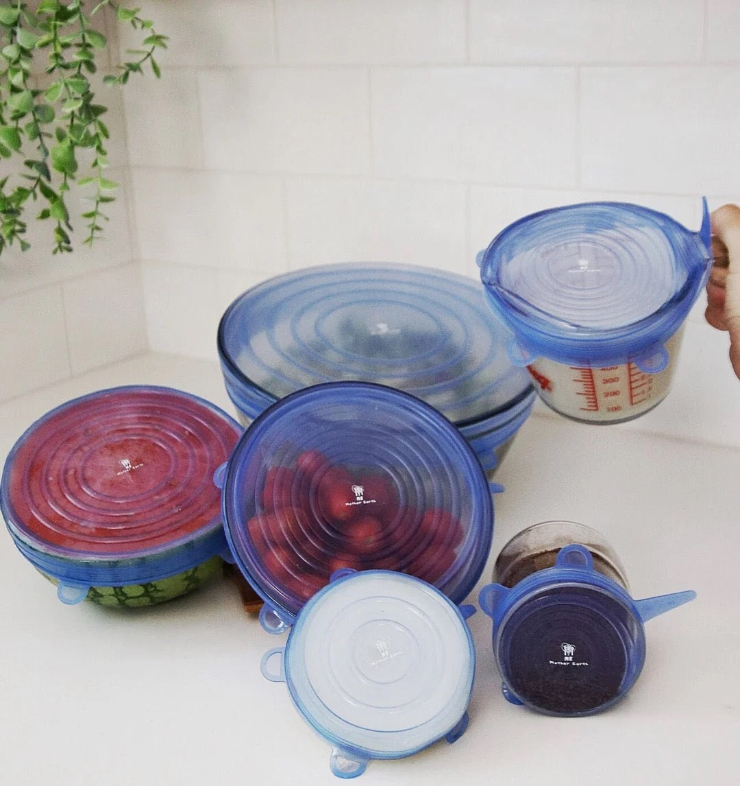 Me Mother Earth - Silicone Bowl Covers 6-Pack