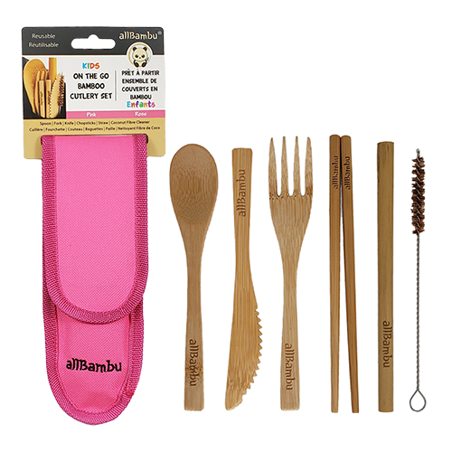 allBambu Inc - Bamboo Cutlery Set - Kids