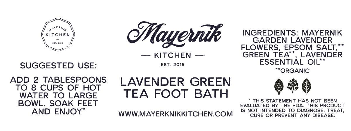 Lavender Green Tea Foot Bath