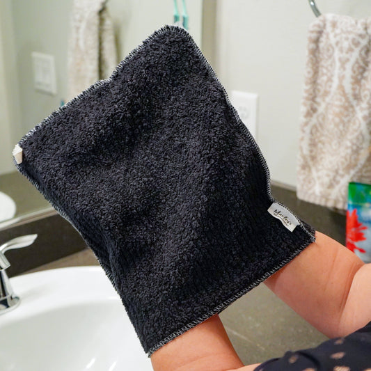 Marley's Monsters - MAKEUP TOWEL: Black Cotton Chenille