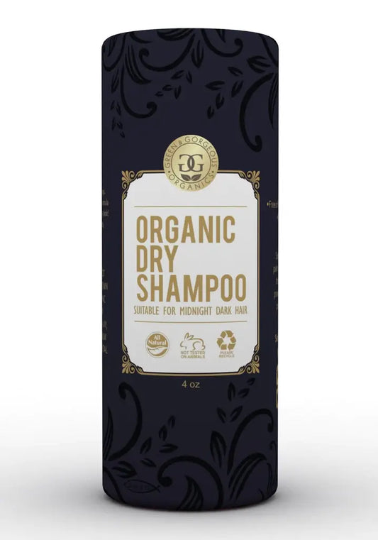 Green and Gorgeous Organics - Organic Natural Dry Shampoo Powder for DARK HAIR