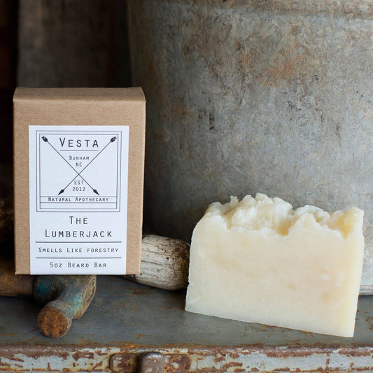 Vesta's Natural Apothecary - The Lumberjack | Beard Shampoo Bar |  5oz