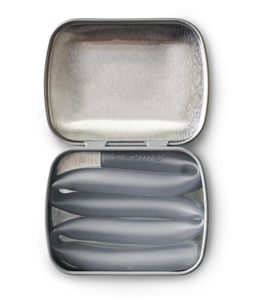 Travel Straw Tin with Extra Long 10.75" Straw