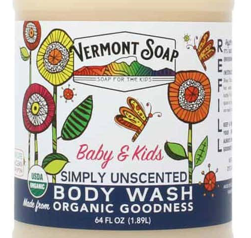 Vermont Soap Baby & Kids Organic Unscented Body Wash  (OZ)