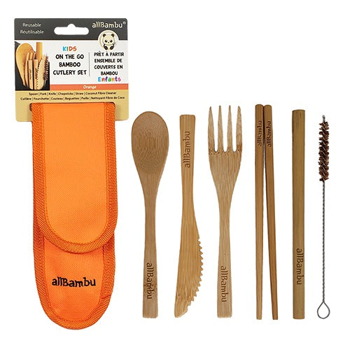 allBambu Inc - Bamboo Cutlery Set - Kids