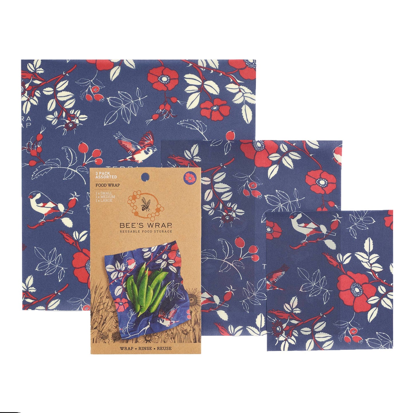 Bee's Wrap - Assorted 3 Pack - Botanical Print