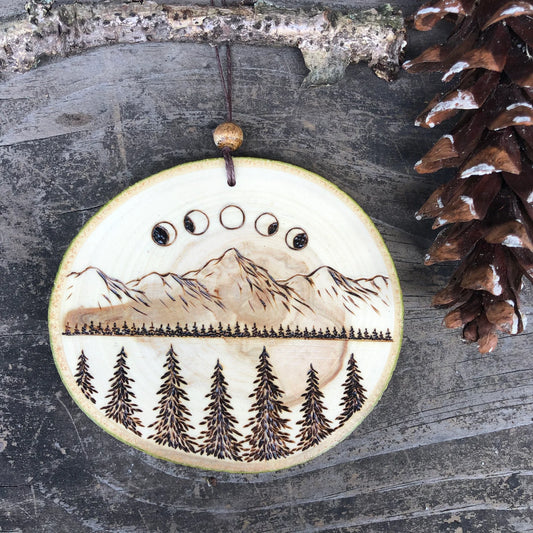 Forage Workshop - Moon Phase Mountains Ornament